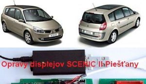 Oprava displeja scenic, pristrojovej dosky Renault display Pieštany